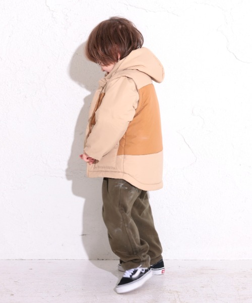 Ocean&Ground(オーシャン&グラウンド)の「2WAY BIGジャケット(ブルゾン・キッズ・オリーブ/ベージュ/ブラック・110/130/120/140/100/90)」の9枚目の写真