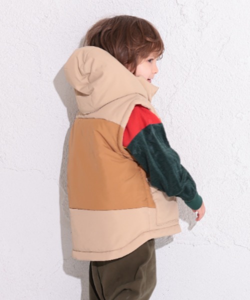 Ocean&Ground(オーシャン&グラウンド)の「2WAY BIGジャケット(ブルゾン・キッズ・オリーブ/ベージュ/ブラック・110/130/120/140/100/90)」の13枚目の写真