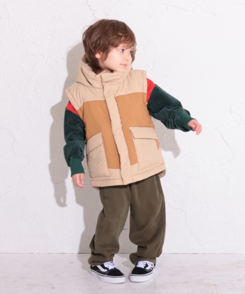 Ocean&Ground(オーシャン&グラウンド)の「2WAY BIGジャケット(ブルゾン・キッズ・オリーブ/ベージュ/ブラック・110/130/120/140/100/90)」の12枚目の写真
