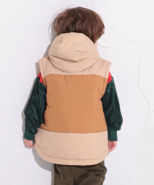 Ocean&Ground(オーシャン&グラウンド)の「2WAY BIGジャケット(ブルゾン・キッズ・オリーブ/ベージュ/ブラック・110/130/120/140/100/90)」の14枚目の写真
