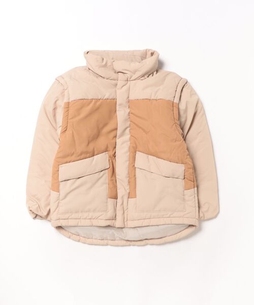 Ocean&Ground(オーシャン&グラウンド)の「2WAY BIGジャケット(ブルゾン・キッズ・オリーブ/ベージュ/ブラック・110/130/120/140/100/90)」の18枚目の写真
