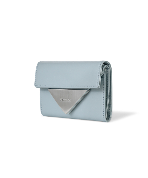 FENNEC(フェネック)の「CRINKLE TRIANGLE DOCO WALLET - HAZE BLUE(財布・レディース・その他・FREE)」の1枚目の写真
