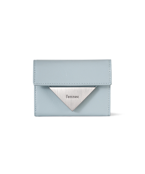 FENNEC(フェネック)の「CRINKLE TRIANGLE DOCO WALLET - HAZE BLUE(財布・レディース・その他・FREE)」の2枚目の写真