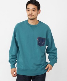 EDWIN（エドウィン）の「EDWIN エドウィン デニムポケット クルーネック スウェットシャツ（スウェット）」