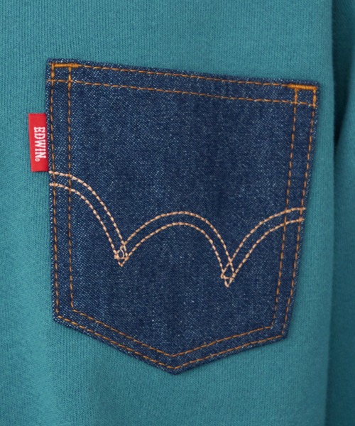 EDWIN（エドウィン）の「EDWIN エドウィン デニムポケット クルーネック スウェットシャツ（スウェット・メンズ・ブラック/グレー/ベージュ/ブルー・X-LARGE/LARGE/MEDIUM）」の17枚目の写真