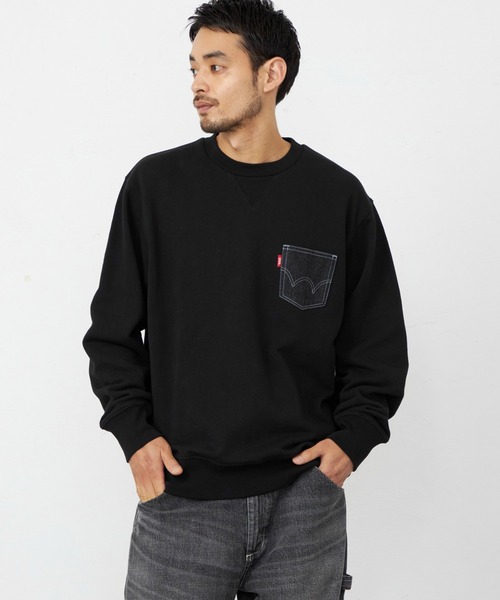 EDWIN（エドウィン）の「EDWIN エドウィン デニムポケット クルーネック スウェットシャツ（スウェット・メンズ・ブラック/グレー/ベージュ/ブルー・X-LARGE/LARGE/MEDIUM）」の21枚目の写真