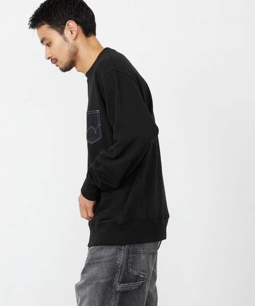 EDWIN（エドウィン）の「EDWIN エドウィン デニムポケット クルーネック スウェットシャツ（スウェット・メンズ・ブラック/グレー/ベージュ/ブルー・X-LARGE/LARGE/MEDIUM）」の22枚目の写真