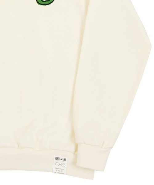 GRAVER（グレーバー）の「[ユニセックス]GOOD SNAKE スウェット_クリーム（スウェット・レディース・アイボリー・X-LARGE/SMALL/LARGE/MEDIUM）」の5枚目の写真