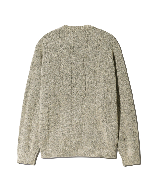 NODU（ノードユー）の「Soft Henry Neck Round Long Sleeve Knit [Beige]（ニット/セーター・メンズ・その他・LARGE/MEDIUM）」の8枚目の写真