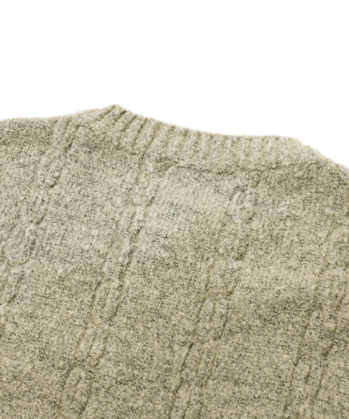NODU（ノードユー）の「Soft Henry Neck Round Long Sleeve Knit [Beige]（ニット/セーター・メンズ・その他・LARGE/MEDIUM）」の10枚目の写真