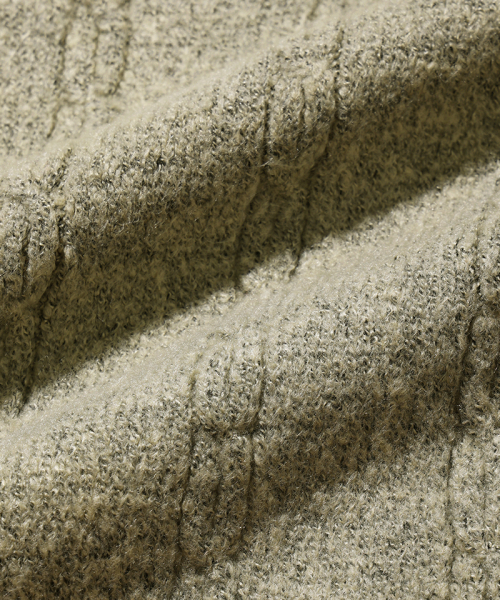 NODU（ノードユー）の「Soft Henry Neck Round Long Sleeve Knit [Beige]（ニット/セーター・メンズ・その他・LARGE/MEDIUM）」の12枚目の写真