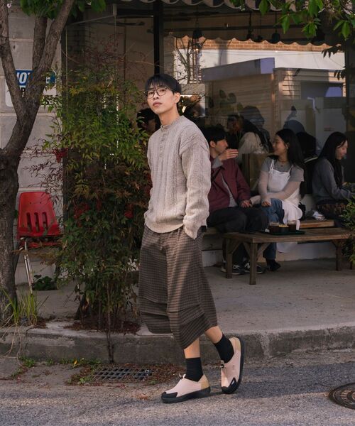 NODU（ノードユー）の「Soft Henry Neck Round Long Sleeve Knit [Beige]（ニット/セーター・メンズ・その他・LARGE/MEDIUM）」の13枚目の写真