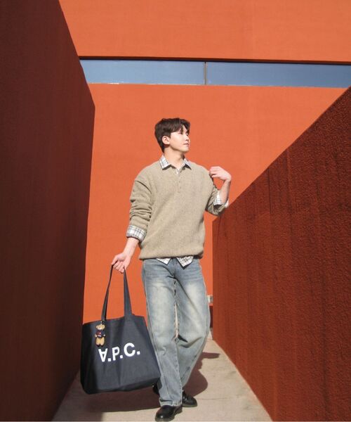 NODU（ノードユー）の「Soft Henry Neck Round Long Sleeve Knit [Beige]（ニット/セーター・メンズ・その他・LARGE/MEDIUM）」の15枚目の写真