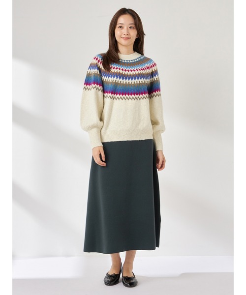 McGREGOR（マックレガー）の「求心柄プルオーバー（ニット/セーター・レディース・ナチュラル/ブラウン・M/L）」の6枚目の写真