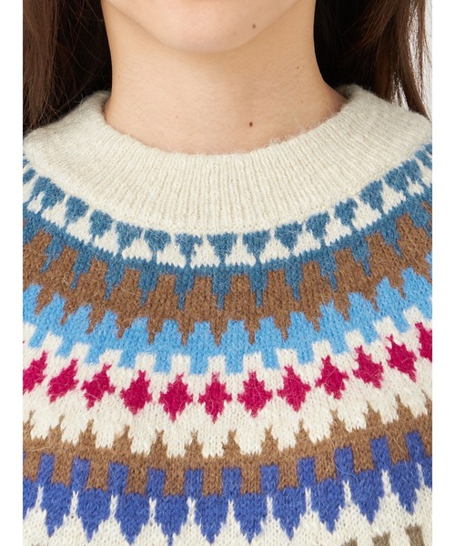 McGREGOR（マックレガー）の「求心柄プルオーバー（ニット/セーター・レディース・ナチュラル/ブラウン・M/L）」の7枚目の写真