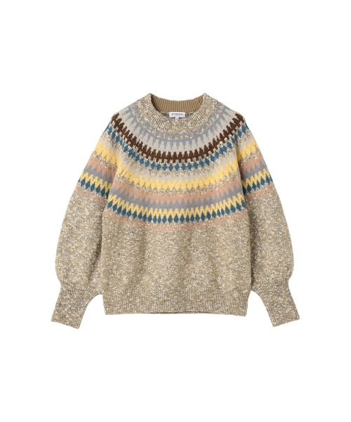 McGREGOR（マックレガー）の「求心柄プルオーバー（ニット/セーター・レディース・ナチュラル/ブラウン・M/L）」の14枚目の写真