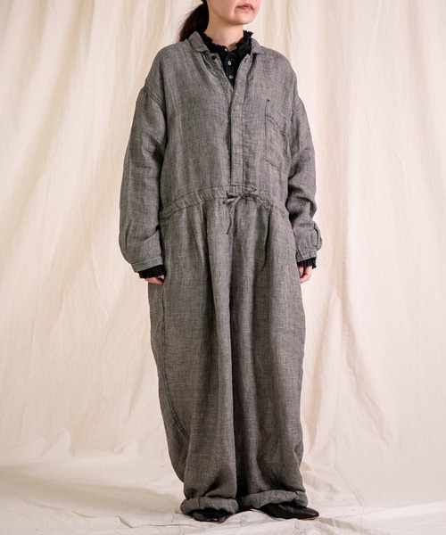 Brocante（ブロカント）の「[Brocante / ブロカント] リネンキャンバス リンネルヴロンシャツ（シャツ/ブラウス・レディース・グレイッシュベージュ/ブラック/ホワイト・2）」の11枚目の写真