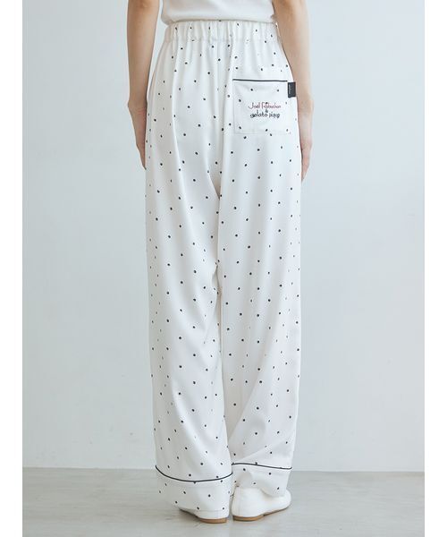 セール】【JOEL ROBUCHON】サテンロングパンツ（ルームウェア/パジャマ