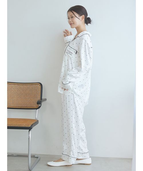 gelato pique サテントップス＆ロングパンツ 定価13640円 セール】【JOEL ROBUCHON】サテンロングパンツ（ルームウェア/パジャマ