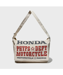 HONDA MOTORCYCLE(z_[^[TCN)Honda Typography Duffel Canvas bag_Ivory(bZW[obO)