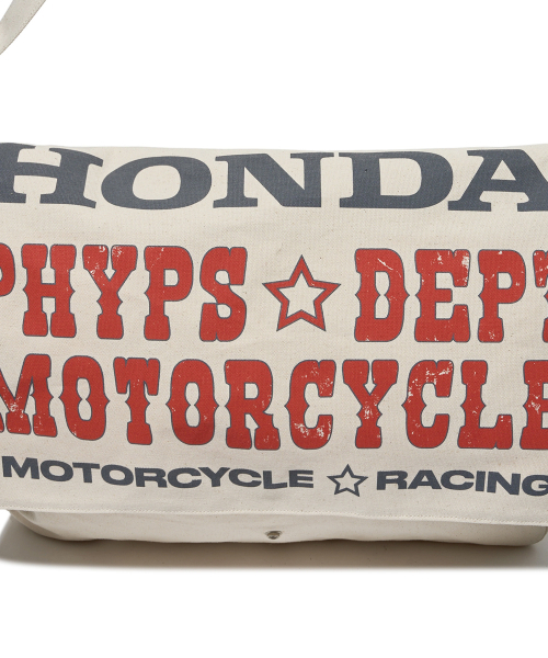 PHYPS MOTORCYCLE(フィップスモーターサイクル)の「Honda Typography Duffel Canvas bag_Ivory(メッセンジャーバッグ・レディース・その他・FREE)」の9枚目の写真