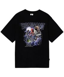 DOMINANT（ドミナント）の「ユニセックス イーティプリンティング刺繍オーバーサイズ半袖Tシャツ（Tシャツ/カットソー）」