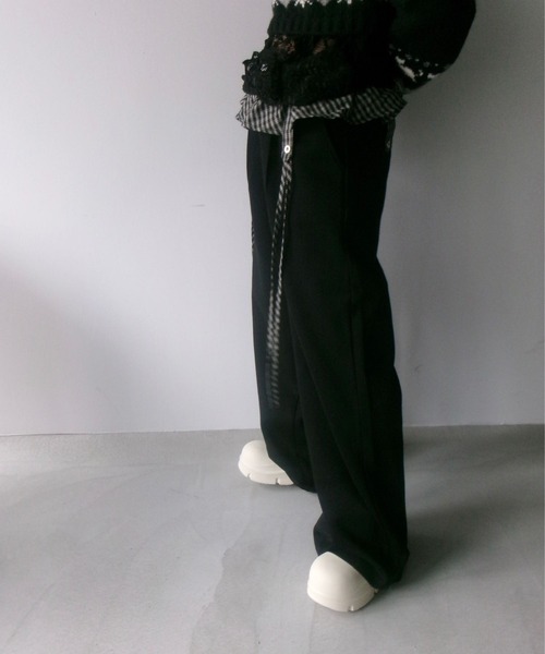 SANSeLF(サンセルフ)の「【SANSeLF】 ウエストフリル付きワイドスウェットパンツ saw25a061(その他パンツ・レディース・ネイビー/ブラック/グレー・FREE)」の20枚目の写真