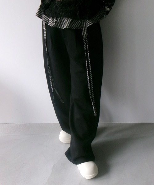 SANSeLF(サンセルフ)の「【SANSeLF】 ウエストフリル付きワイドスウェットパンツ saw25a061(その他パンツ・レディース・ネイビー/ブラック/グレー・FREE)」の22枚目の写真