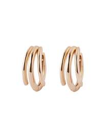 ROSETEN・トリプルラインフープピアス
