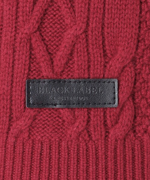 BLACK LABEL CRESTBRIDGE(ブラックレーベル・クレストブリッジ)の「カシミヤミックスアランニット(ニット/セーター・メンズ・オフホワイト/ブラック/ライトグレー/レッド/ネイビー/グリーン系その他3・M/L)」の18枚目の写真