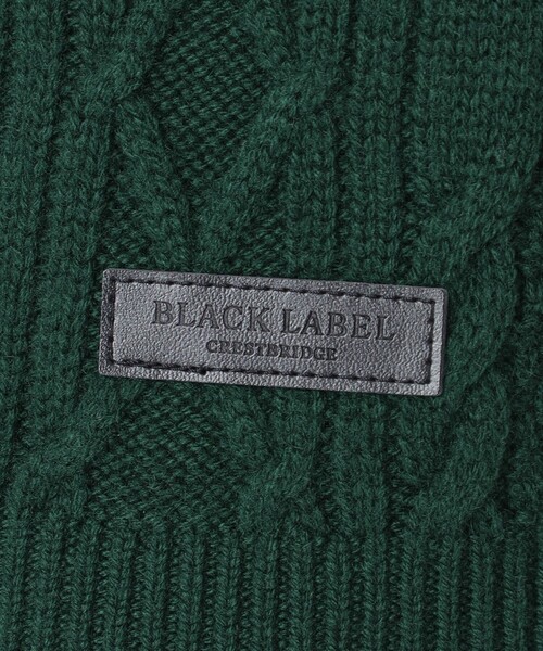 BLACK LABEL CRESTBRIDGE(ブラックレーベル・クレストブリッジ)の「カシミヤミックスアランニット(ニット/セーター・メンズ・オフホワイト/ブラック/ライトグレー/レッド/ネイビー/グリーン系その他3・M/L)」の8枚目の写真