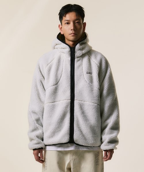 LMCの「ITALIC BOA FLEECE RVSB HOODED JACKET cream(その他アウター・レディース・その他・LARGE/SMALL/X-LARGE/MEDIUM)」の3枚目の写真