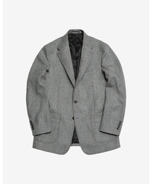 410 Glen Check Wool Jacket (Gray)