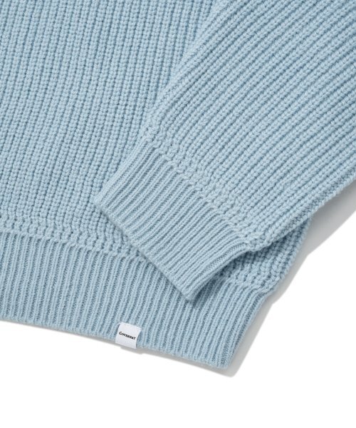 COVERNAT(カバーナット)の「オープンカラー ニット ブルー(ニット/セーター・レディース・その他・LARGE/SMALL/X-LARGE/MEDIUM)」の5枚目の写真