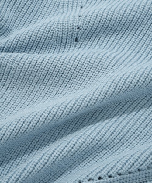 COVERNAT(カバーナット)の「オープンカラー ニット ブルー(ニット/セーター・レディース・その他・LARGE/SMALL/X-LARGE/MEDIUM)」の6枚目の写真