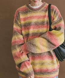 ITEMS URBANRESEARCH | グラデーションクルーネックルーズニット(ニット/セーター)