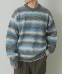 ITEMS URBANRESEARCH | グラデーションクルーネックルーズニット(ニット/セーター)