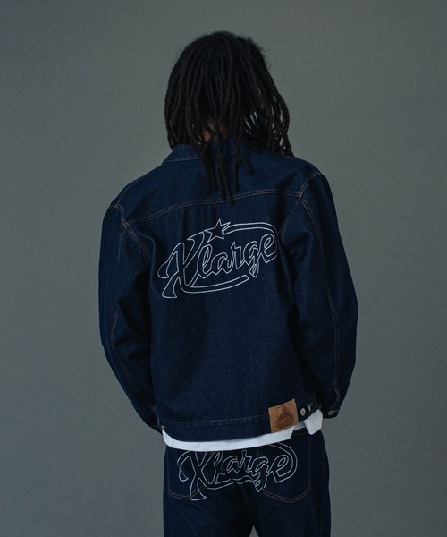 XLARGE（エクストララージ）の「STAR LOGO DENIM JACKET（デニムジャケット・メンズ・ブラック/インディゴブルー・S/M/L/XL）」の14枚目の写真