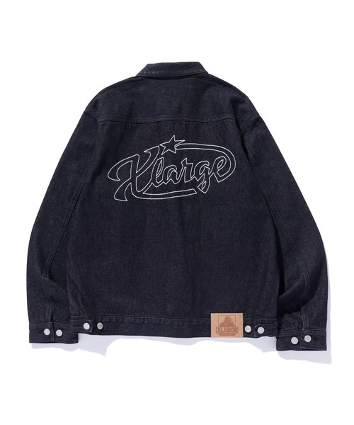 XLARGE（エクストララージ）の「STAR LOGO DENIM JACKET（デニムジャケット・メンズ・ブラック/インディゴブルー・S/M/L/XL）」の4枚目の写真