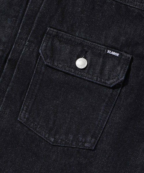 XLARGE（エクストララージ）の「STAR LOGO DENIM JACKET（デニムジャケット・メンズ・ブラック/インディゴブルー・S/M/L/XL）」の5枚目の写真