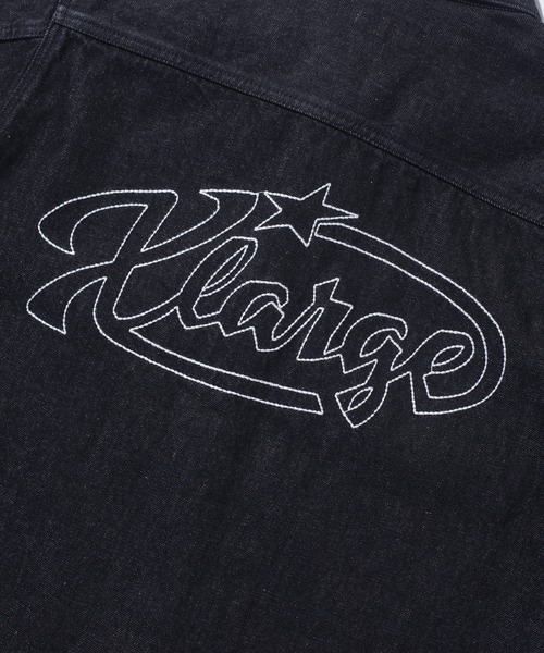 XLARGE（エクストララージ）の「STAR LOGO DENIM JACKET（デニムジャケット・メンズ・ブラック/インディゴブルー・S/M/L/XL）」の6枚目の写真