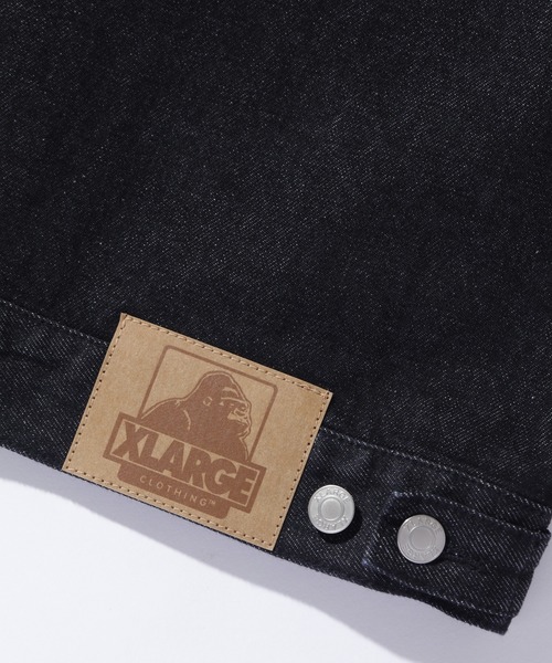 XLARGE（エクストララージ）の「STAR LOGO DENIM JACKET（デニムジャケット・メンズ・ブラック/インディゴブルー・S/M/L/XL）」の7枚目の写真