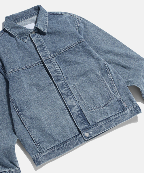 ESPIONAGE（エスピオナジ）の「Minimal Denim Trucker Jacket Light Indigo（デニムジャケット・メンズ・その他・MEDIUM）」の7枚目の写真