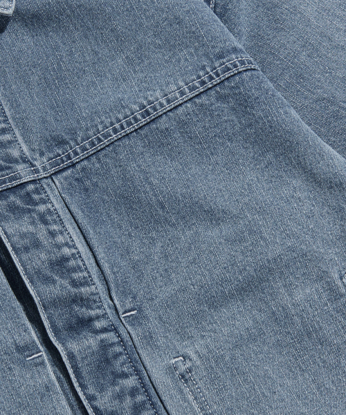 ESPIONAGE（エスピオナジ）の「Minimal Denim Trucker Jacket Light Indigo（デニムジャケット・メンズ・その他・MEDIUM）」の8枚目の写真