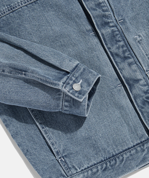 ESPIONAGE（エスピオナジ）の「Minimal Denim Trucker Jacket Light Indigo（デニムジャケット・メンズ・その他・MEDIUM）」の11枚目の写真