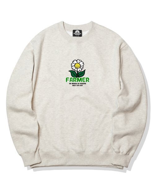 TRIPSHION(トリップション)の「ファーマーフラワーグラフィッククルーネック - アイボリー(スウェット・メンズ・その他・LARGE/MEDIUM/X-LARGE)」の1枚目の写真