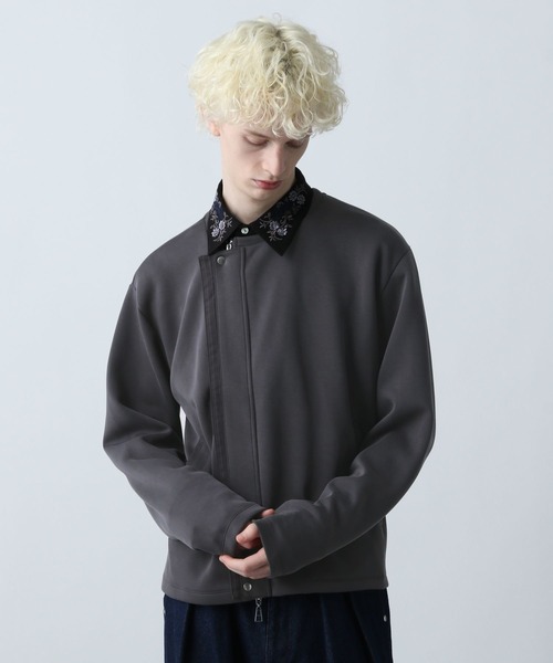 HARE（ハレ）の「レイヤードZIPスウェットカーディガン(HARE)（カーディガン/ボレロ・メンズ・ダークブルー/グレー・FREE）」の9枚目の写真