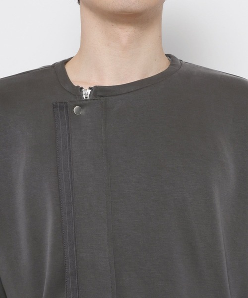HARE（ハレ）の「レイヤードZIPスウェットカーディガン(HARE)（カーディガン/ボレロ・メンズ・ダークブルー/グレー・FREE）」の16枚目の写真