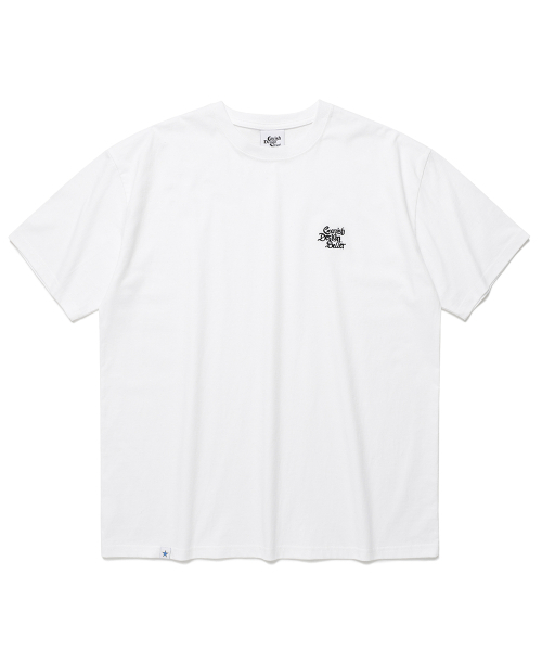 Cavish(カビシ)の「GOTHIC SELLER EMB LOGO SS TEE WHITE(CV2EMUT507A)(Tシャツ/カットソー・レディース・ホワイト・SMALL/MEDIUM/LARGE/X-LARGE)」の1枚目の写真
