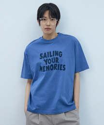 COMONINOZ（コモニノズ）の「コモ グラフィック Tシャツ [ディープブルー]（Tシャツ/カットソー）」